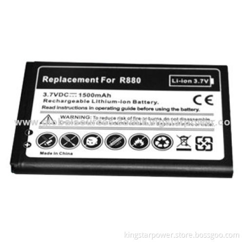Mobile phone battery for Samsung R880, Li-ion, 3.7V 1500mAh or OEM Capacity